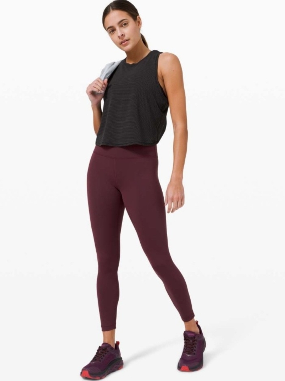Lululemon Wunder Train High-Rise Tight 25" Cassis size 8